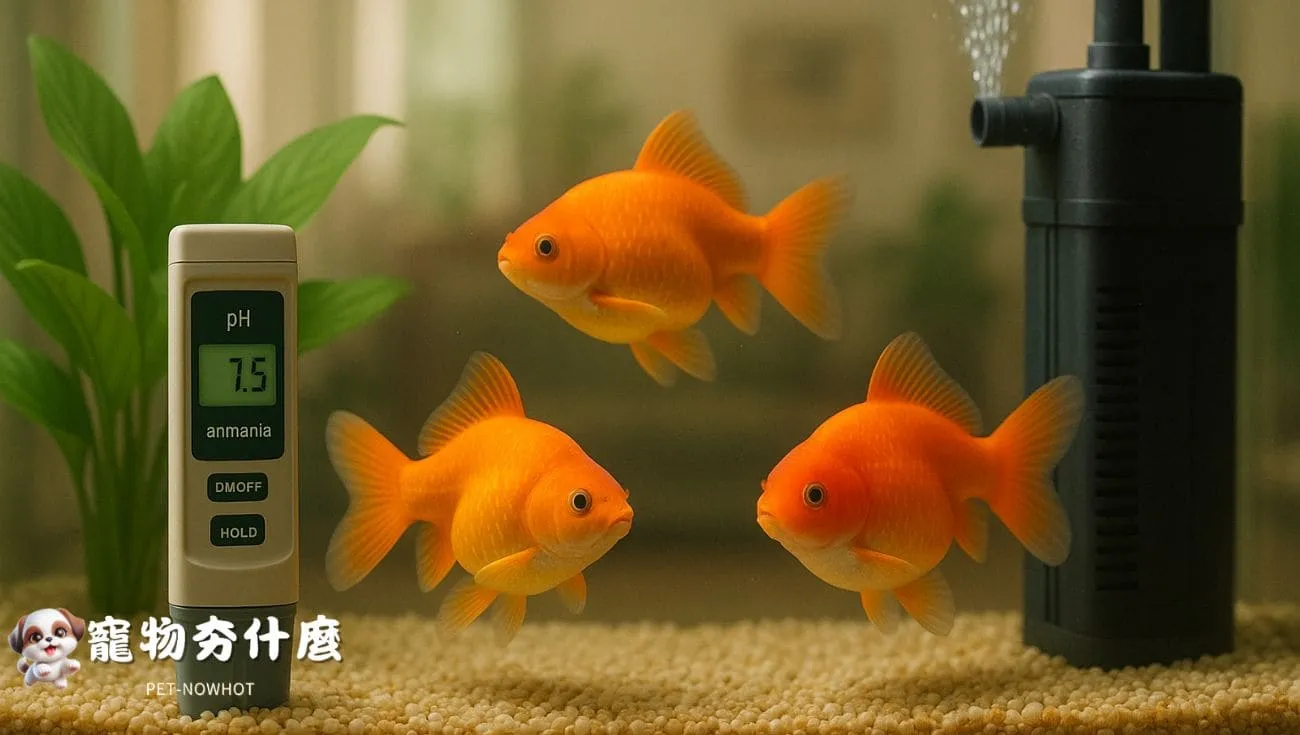 金魚缸水質管理示範