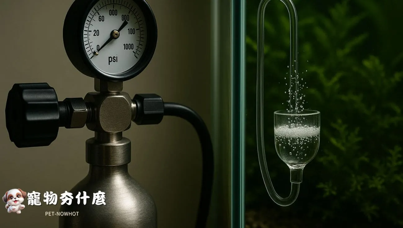 CO₂鋼瓶與減壓閥組合