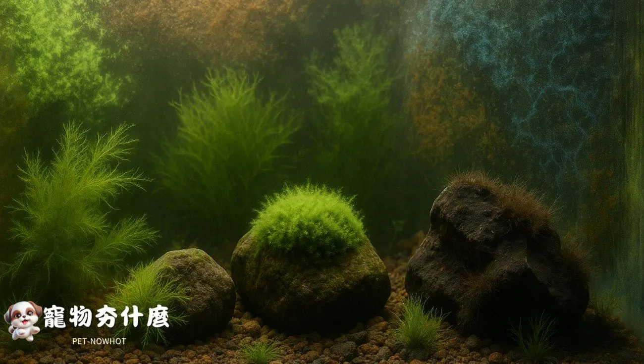魚缸內各種常見藻類