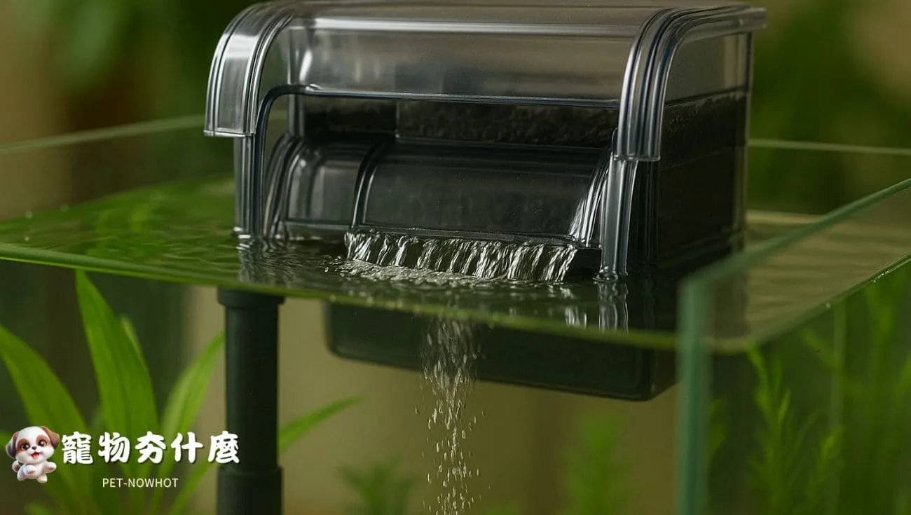 懸掛式過濾器運作中
