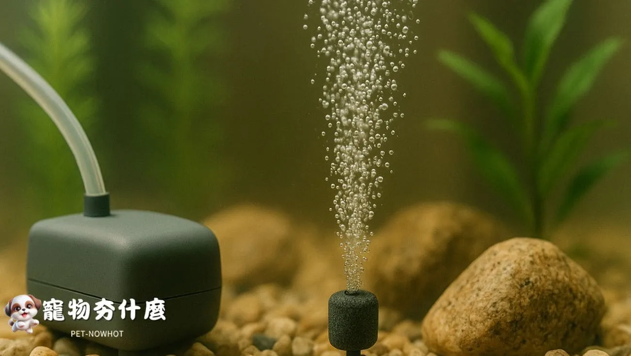 氣泡石釋放細緻氣泡