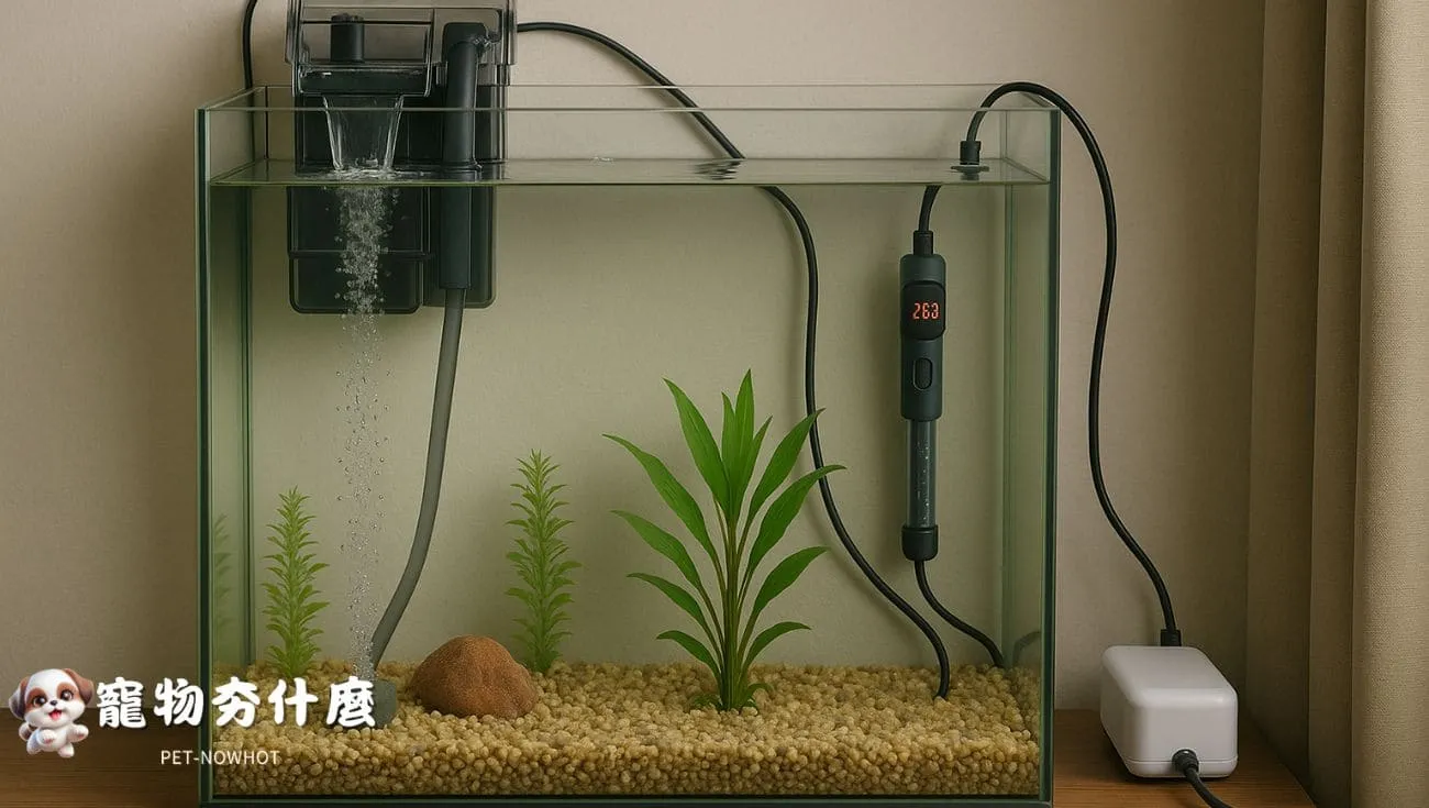 水族缸設備整齊配置圖