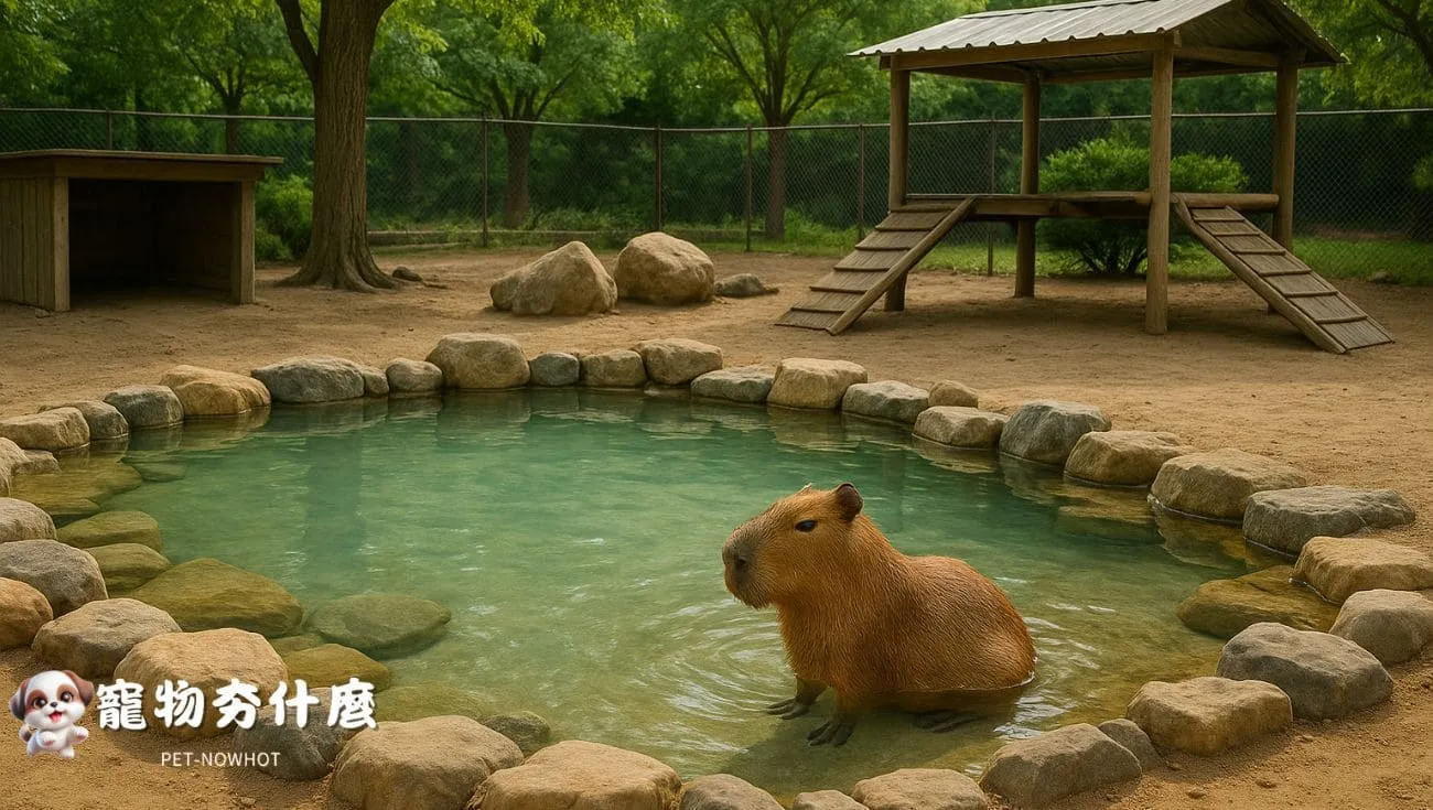 水豚專用戶外活動空間