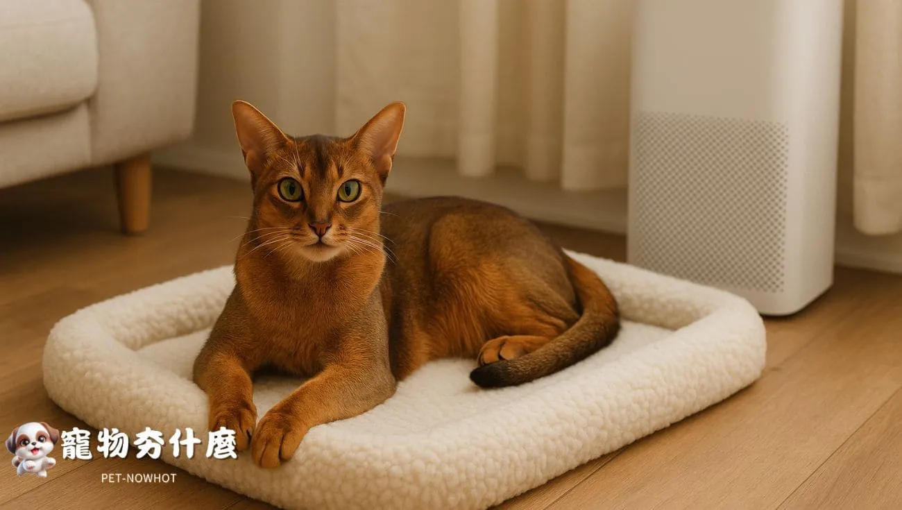 低敏空間裡的阿比貓
