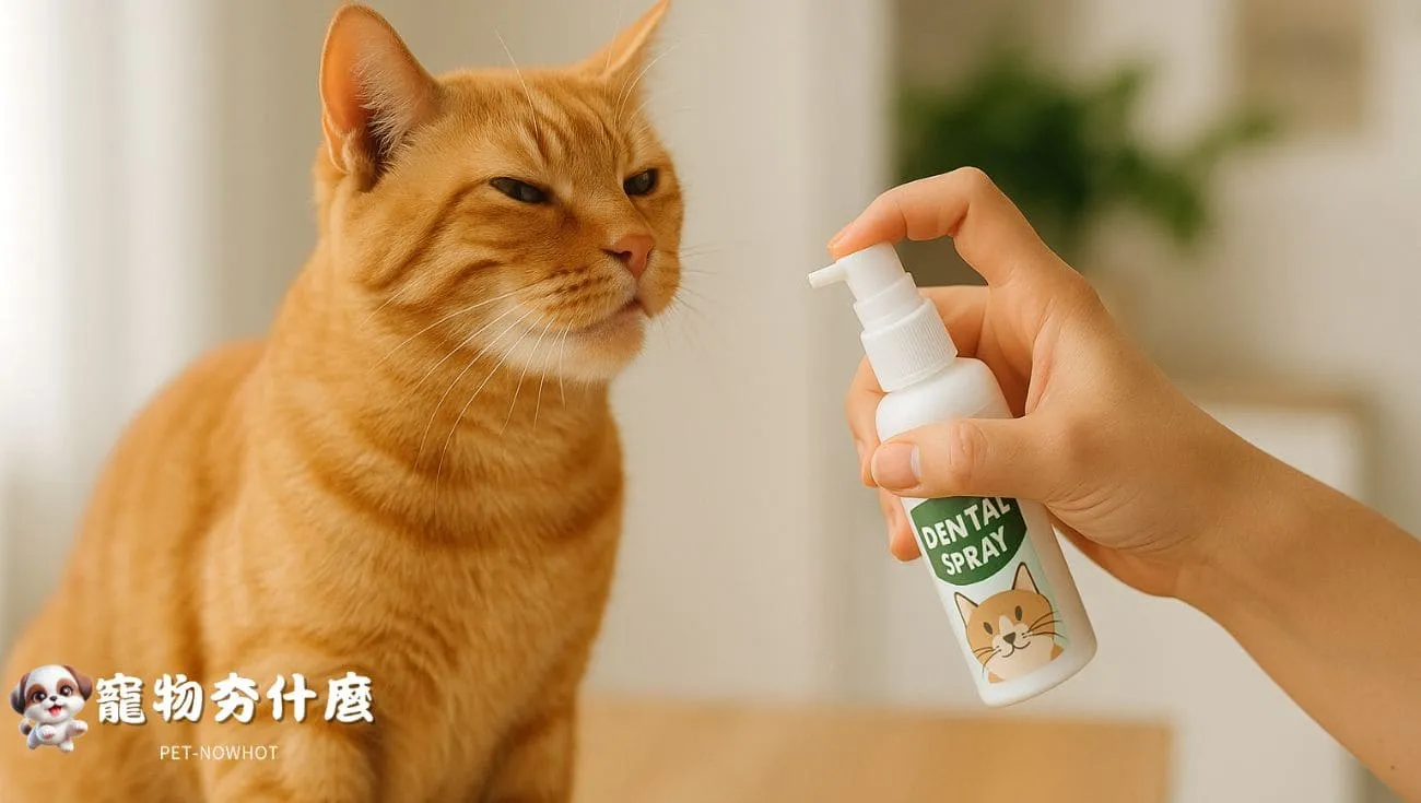 橘貓潔牙噴霧照
