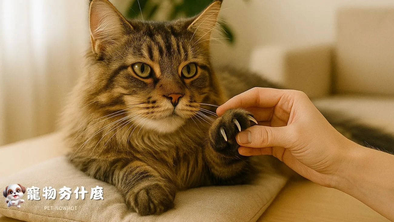 緬因貓日常爪子檢查
