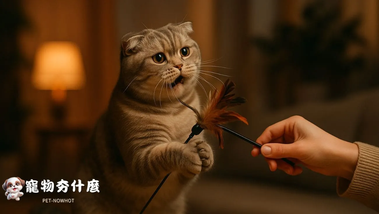 摺耳貓與飼主互動遊戲