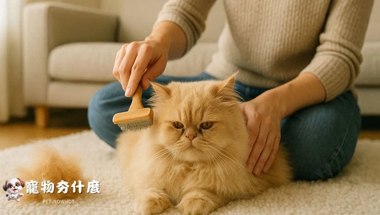 波斯貓日常梳理照
