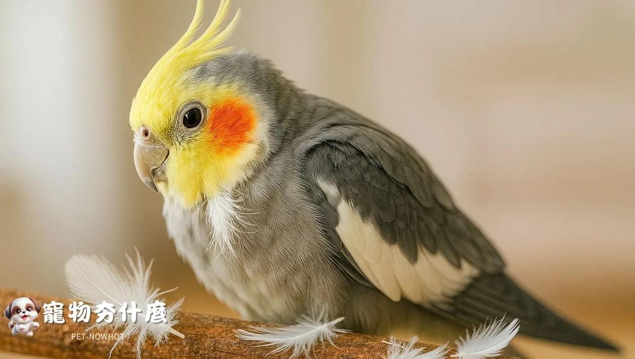 玄鳳鸚鵡換羽期掉毛特寫