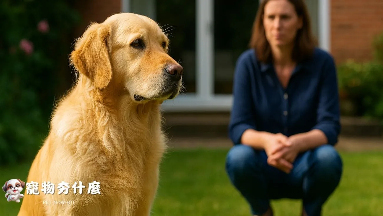 金毛獵犬不理主人的樣子