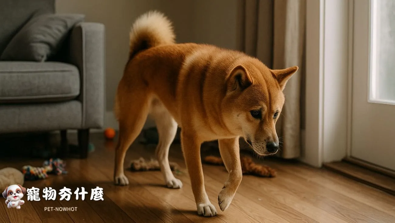 柴犬獨處顯得焦慮不安