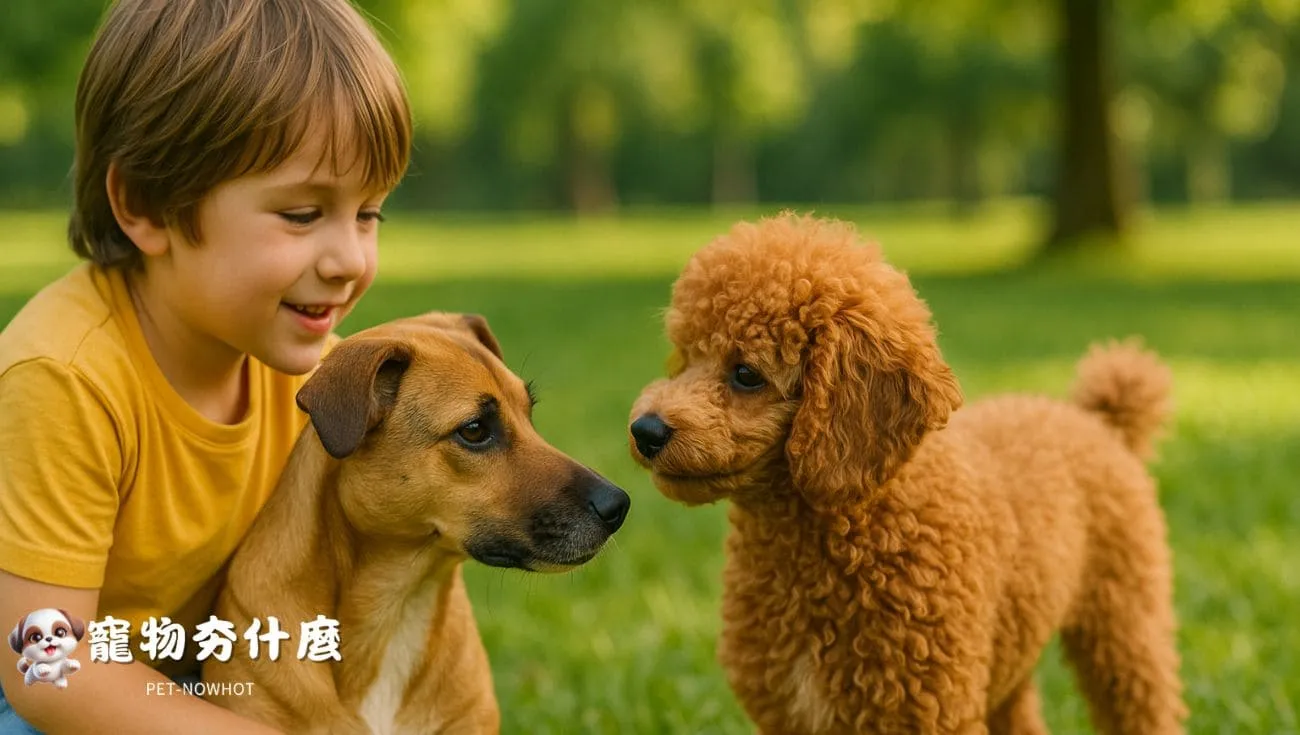 貴賓犬幼犬社會化互動