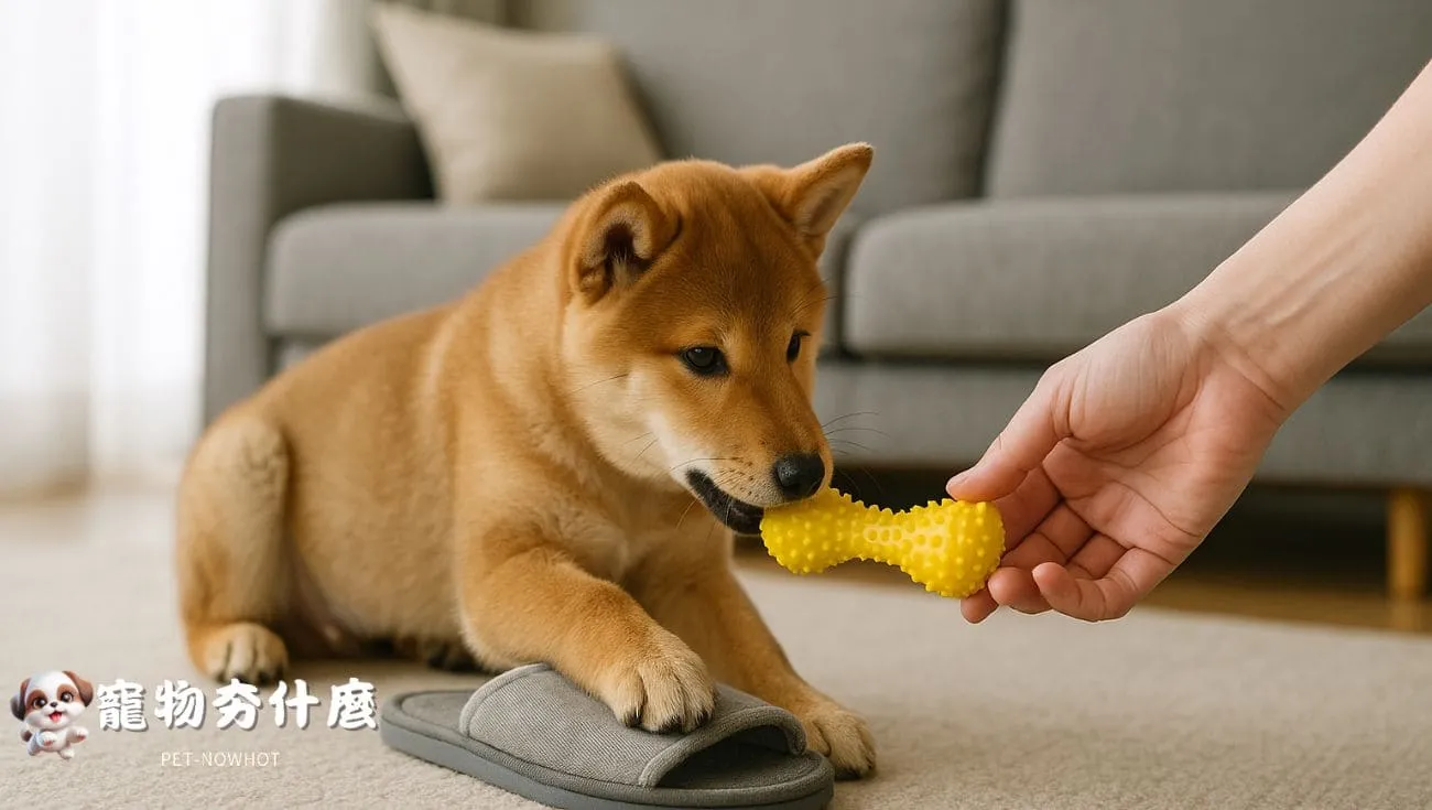 柴犬導正咬東西行為