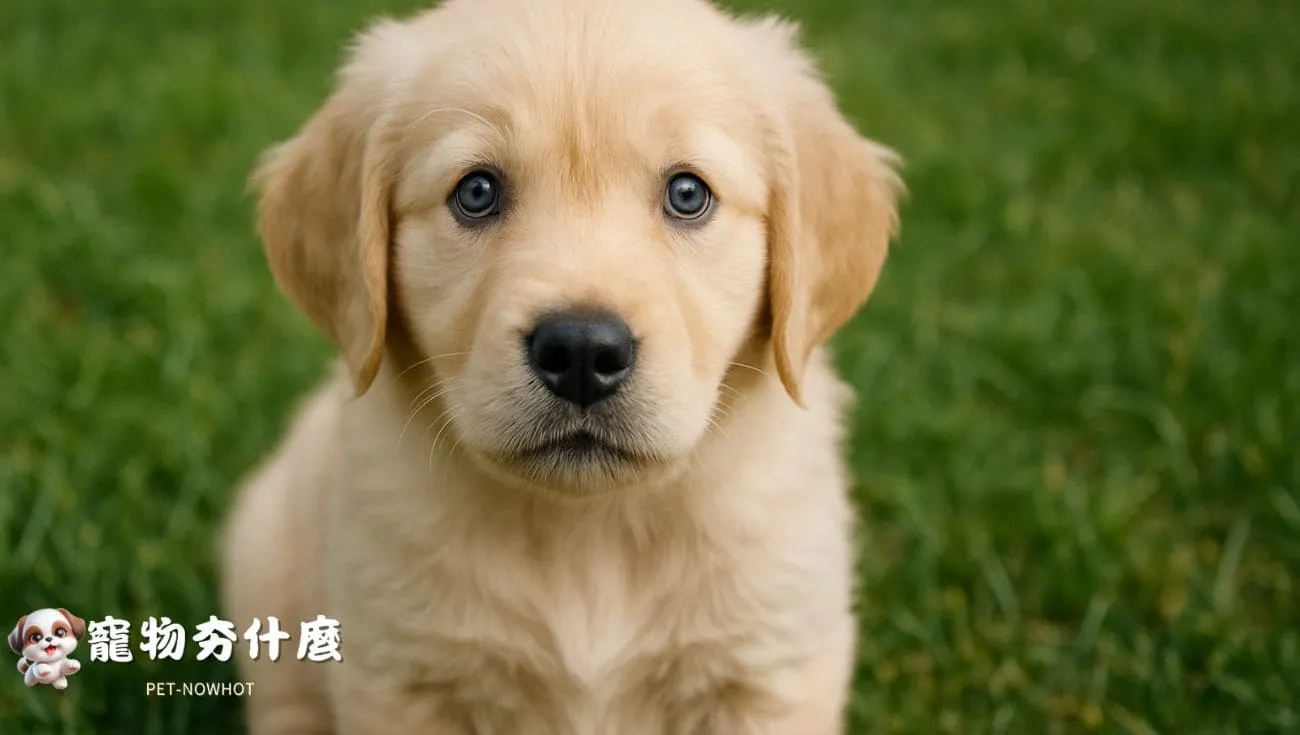 黃金獵犬幼犬藍灰色眼睛