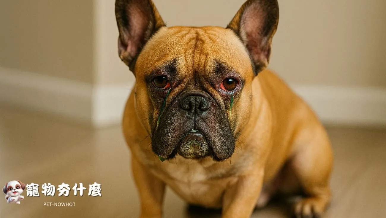 法鬥犬眼紅分泌物增多