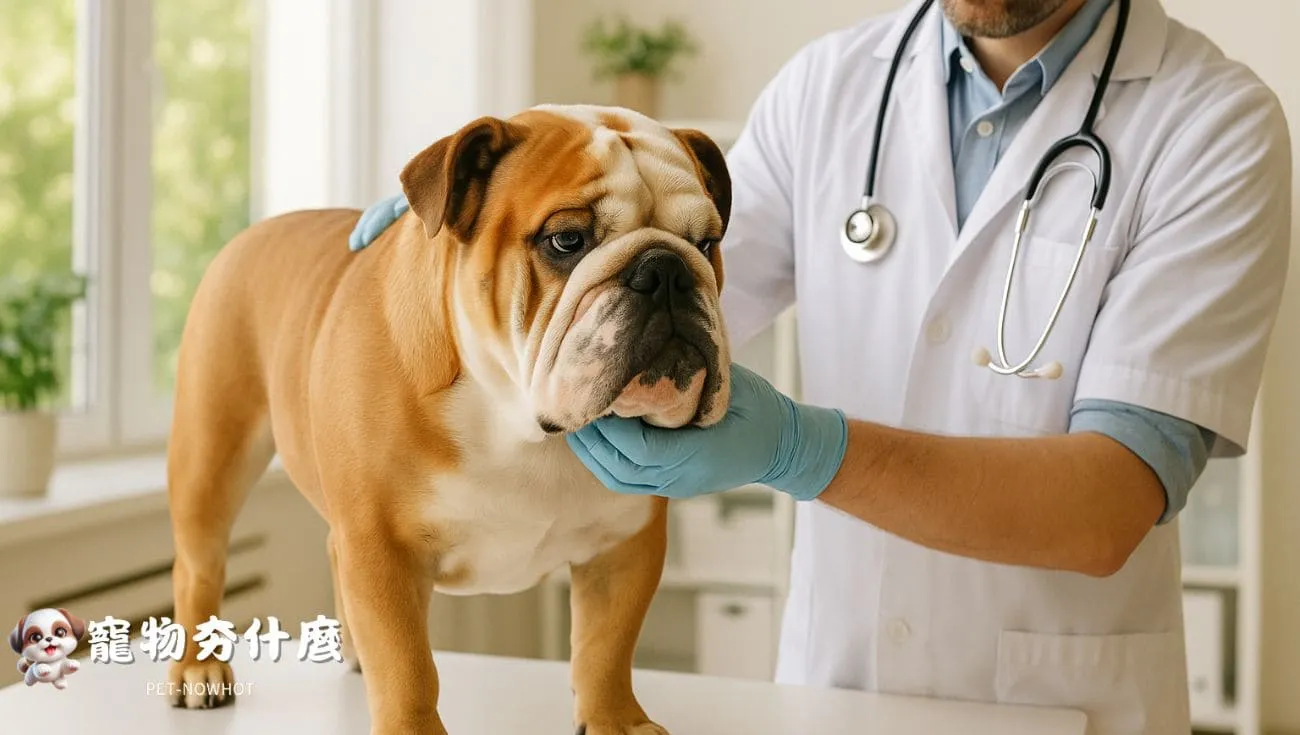 鬥牛犬健康檢查情境
