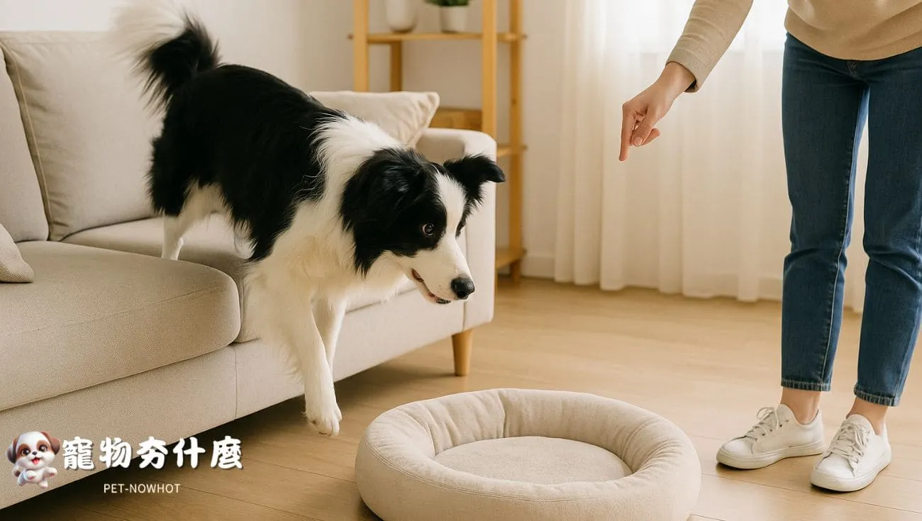 飼主訓練狗狗離開沙發