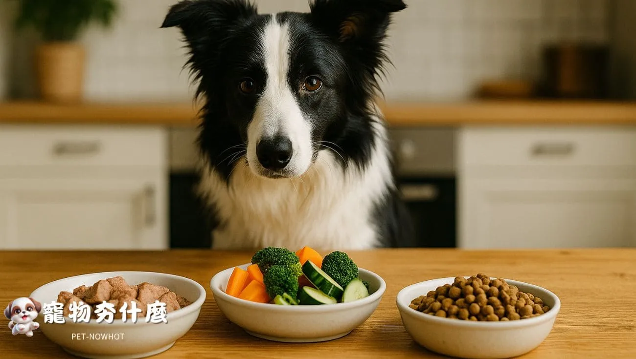 牧羊犬觀察狗狗食材