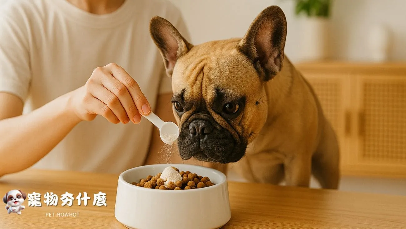 法鬥飼主添加益生菌粉