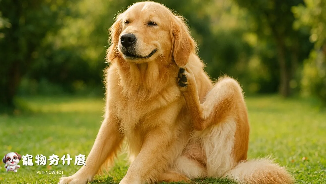 黃金獵犬輕微搔癢情境