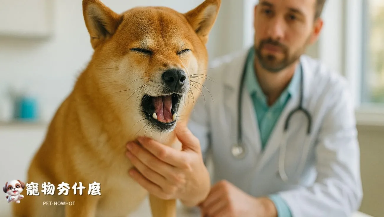 柴犬診間內打噴嚏