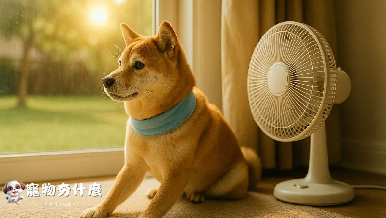 柴犬避開正午室內休息