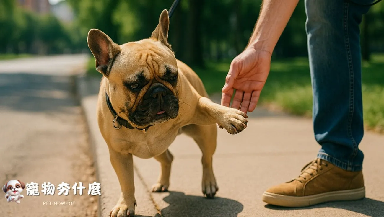法鬥犬柏油路燙腳反應