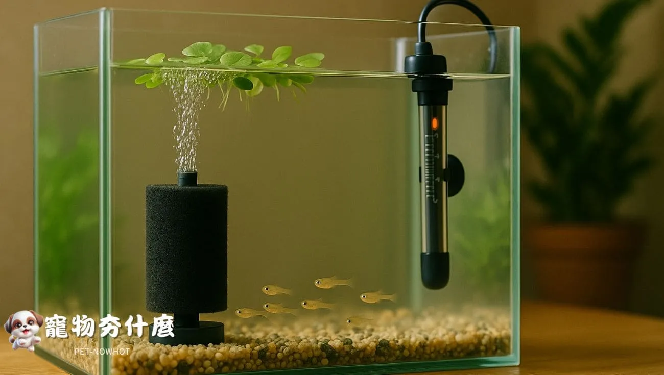 稚魚餵食豐年蝦中