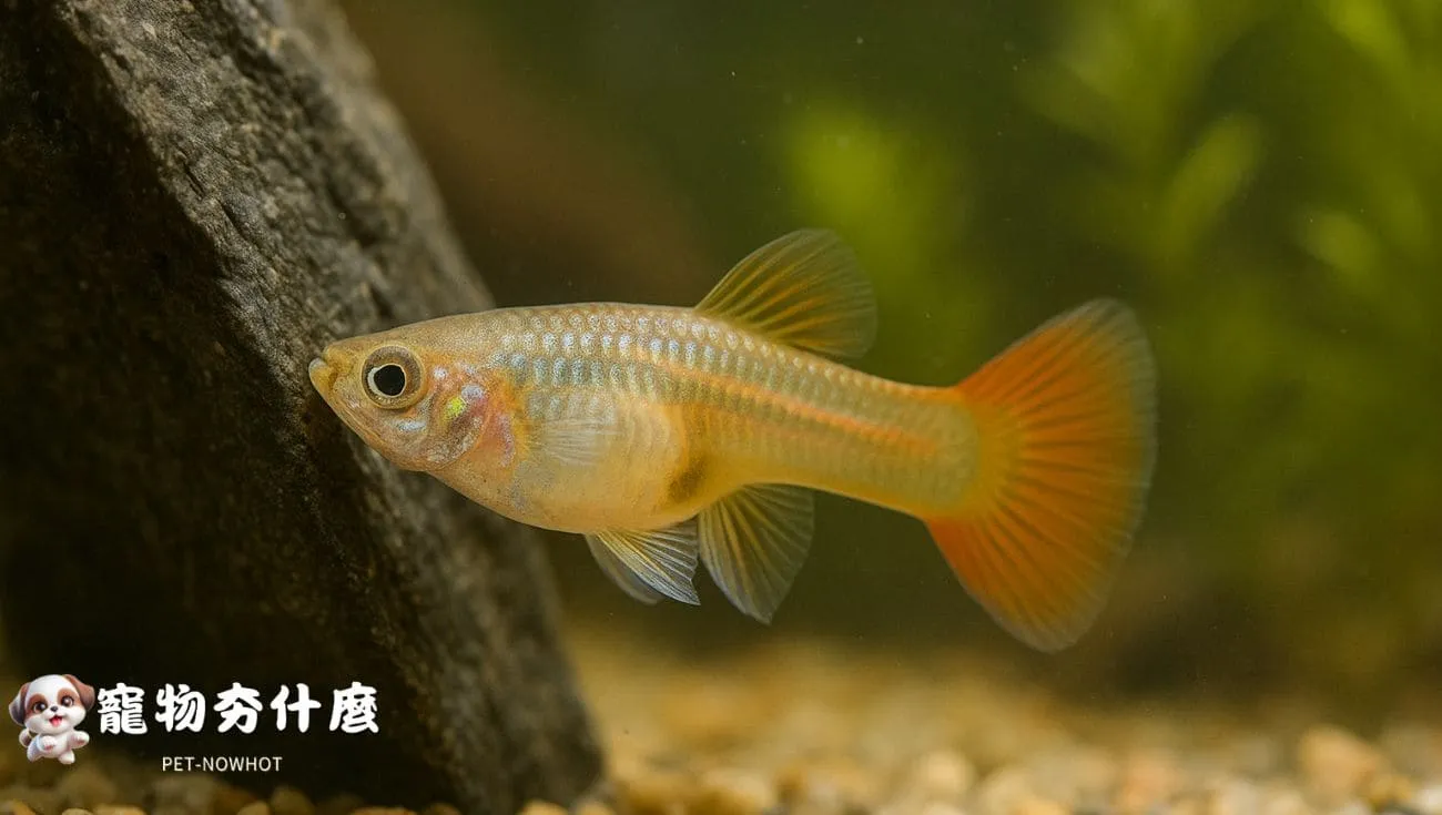 孔雀魚出現磨蹭行為