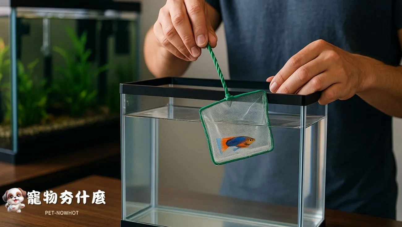 新魚轉入隔離缸操作