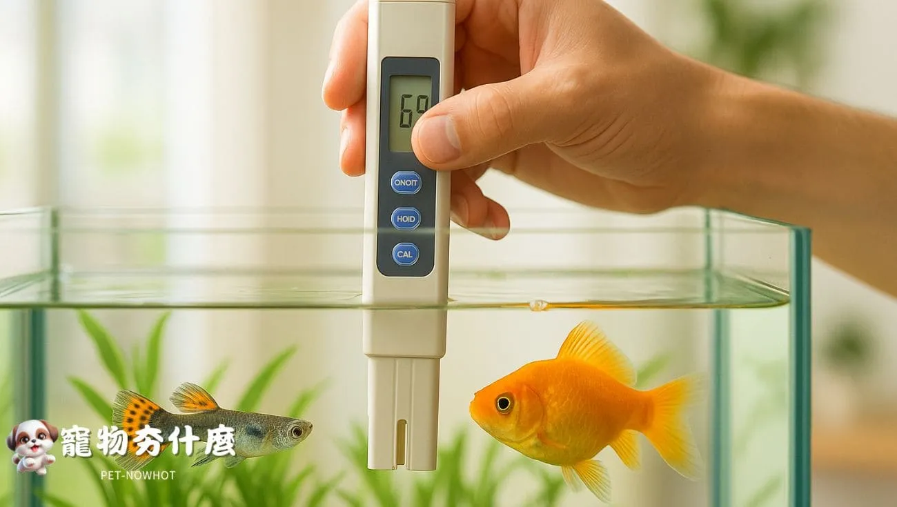 魚缸水質檢測操作畫面