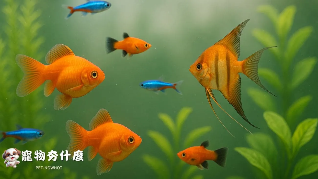 觀賞魚種類魚缸內悠游