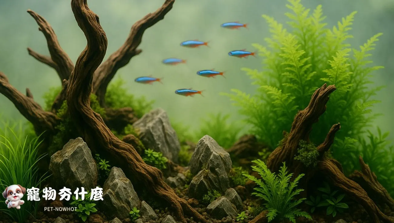 自然水草魚缸造景美學