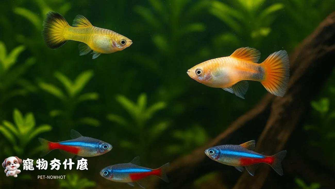 孔雀魚混養示範