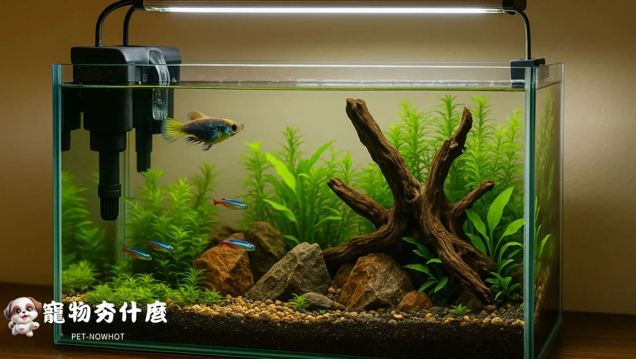 魚缸設備與造景展示