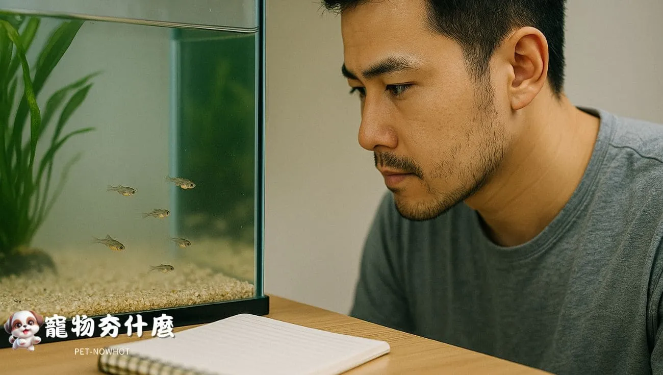 飼主觀察稚魚狀況