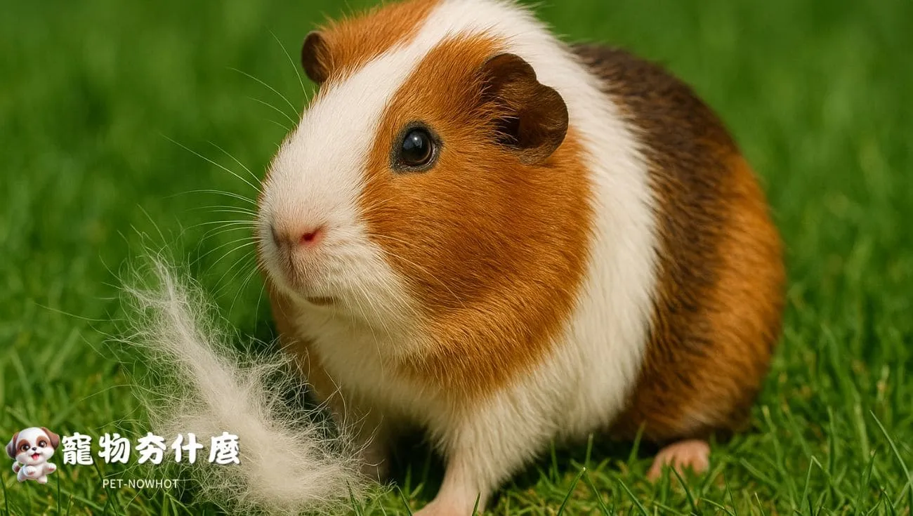 天竺鼠換毛自然觀察圖