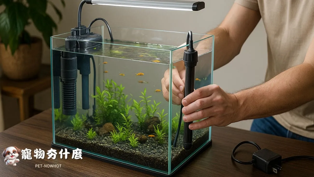家用魚缸設備安裝實景