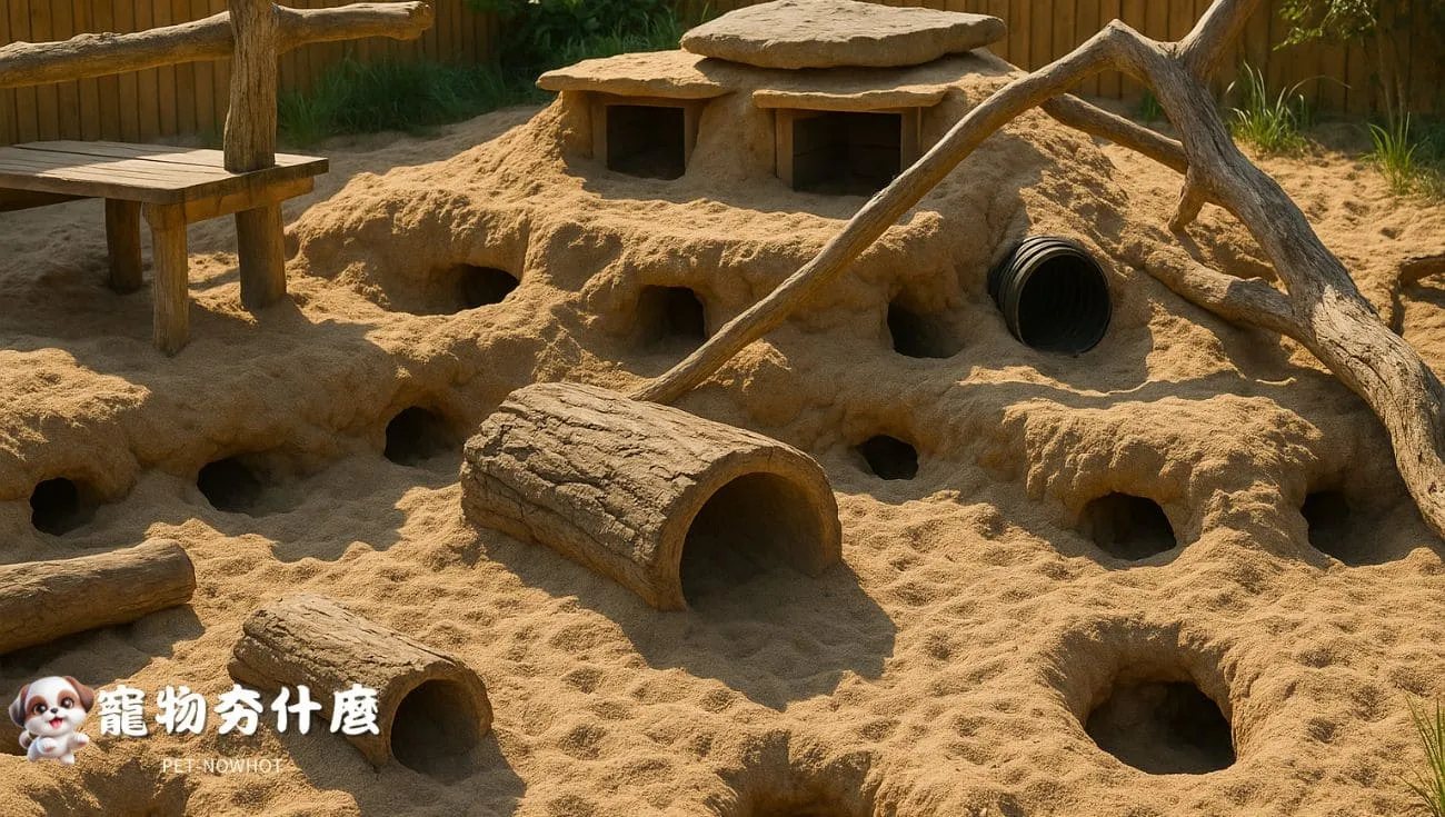 狐獴專用多層飼養空間圖