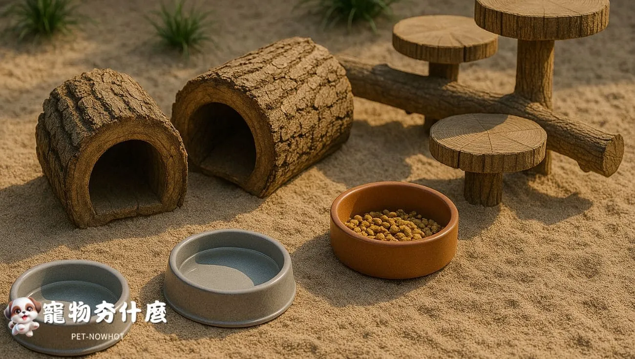 狐獴飼養設施及日常用品