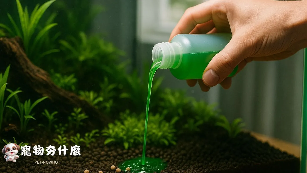 手持瓶添加液態水草肥