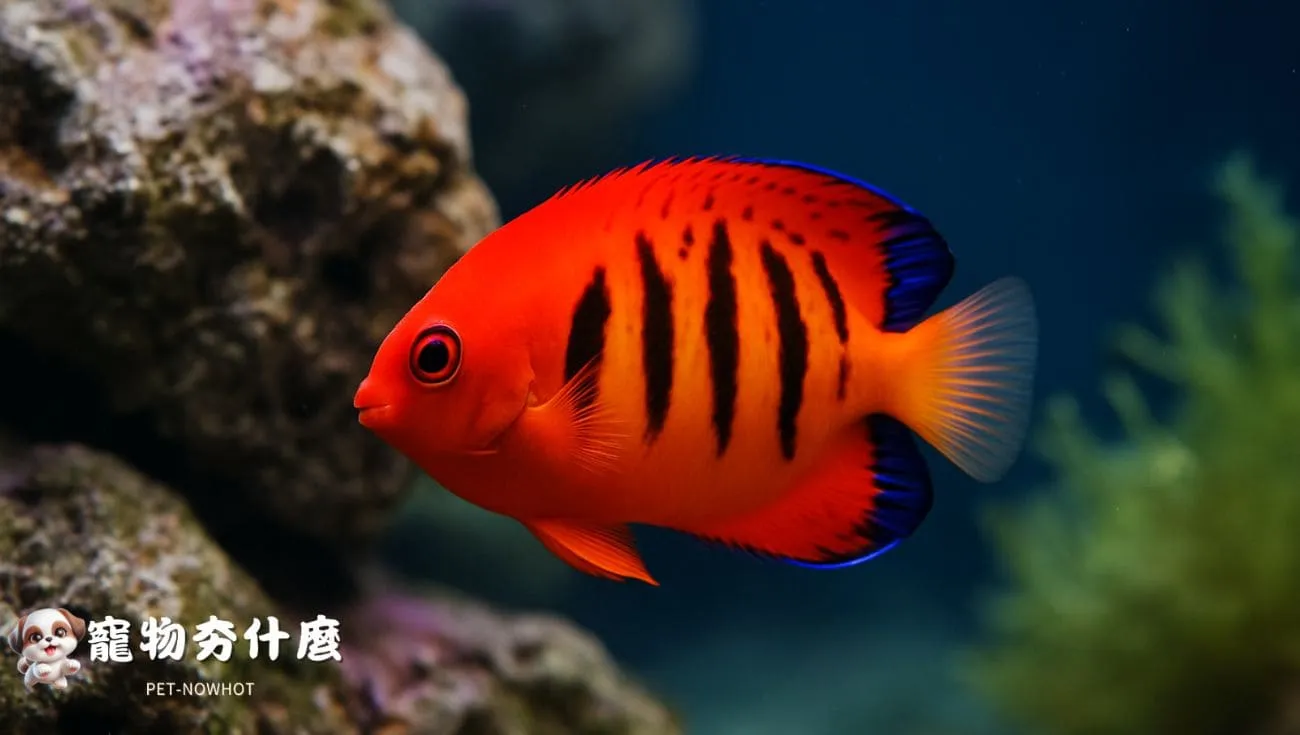 火焰神仙魚鮮豔自然景觀
