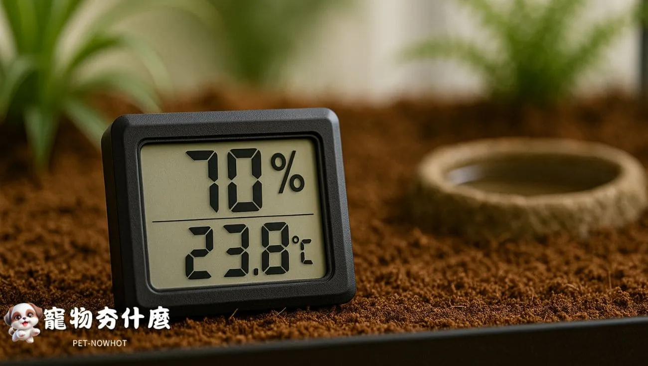 狼蛛籠舍濕度溫度監控畫面