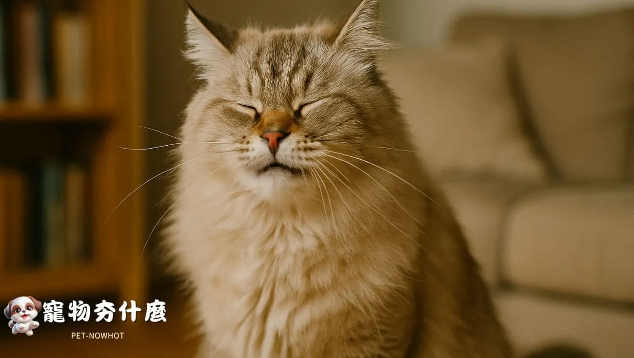 西伯利亞貓輕微打噴嚏