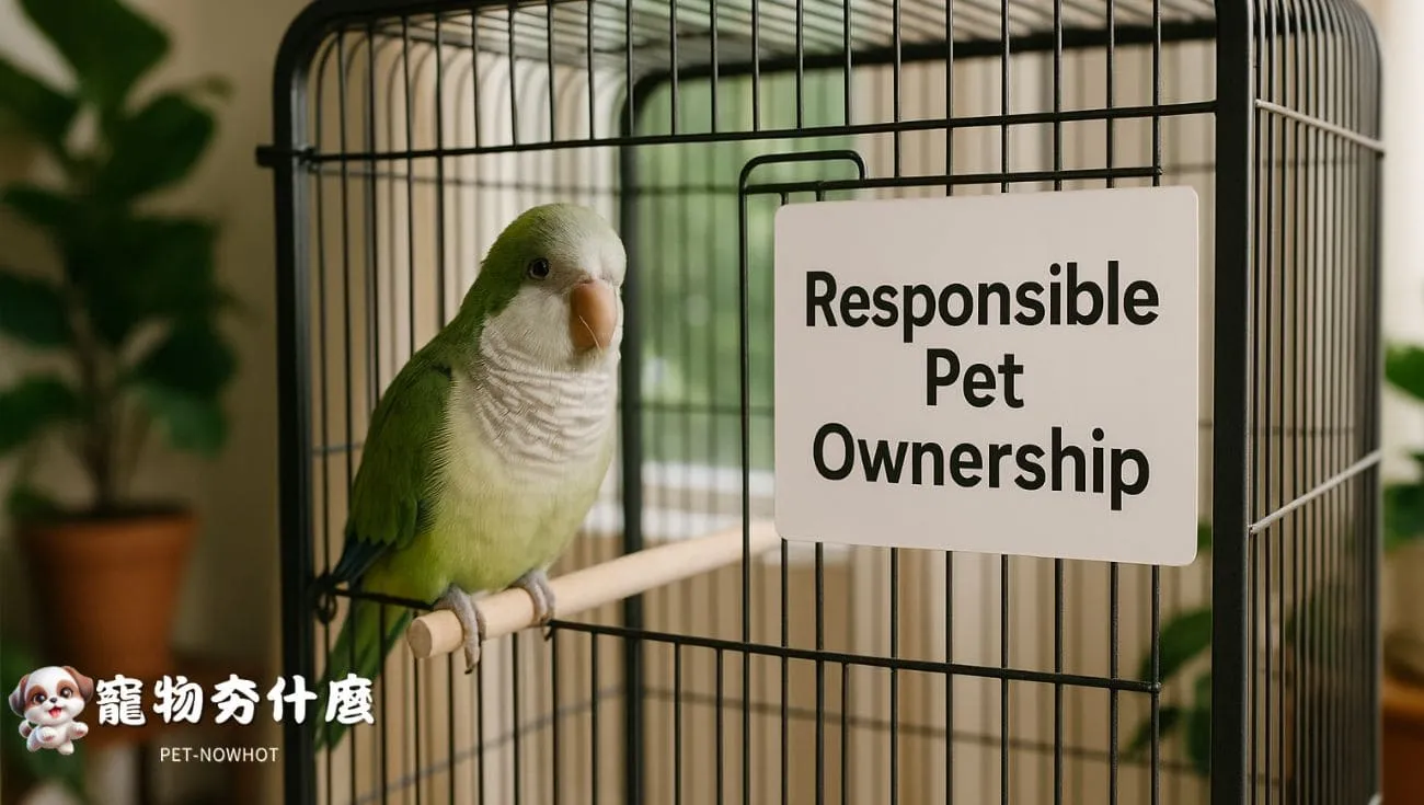 合法飼養和尚鸚鵡與責任提醒