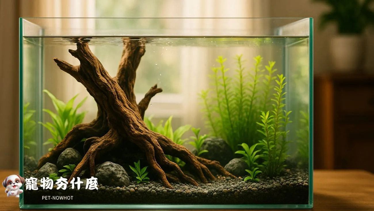 自然造景魚缸擺設美感展示
