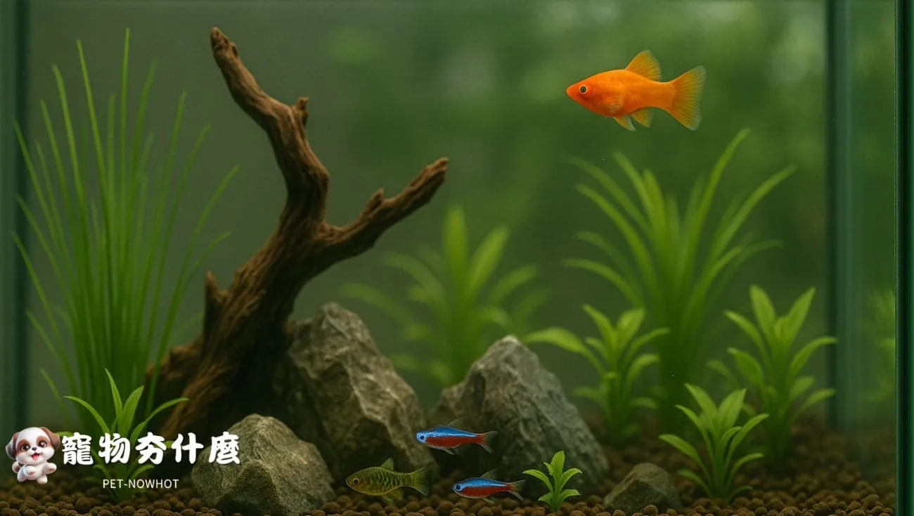 新魚缸自然水草造景