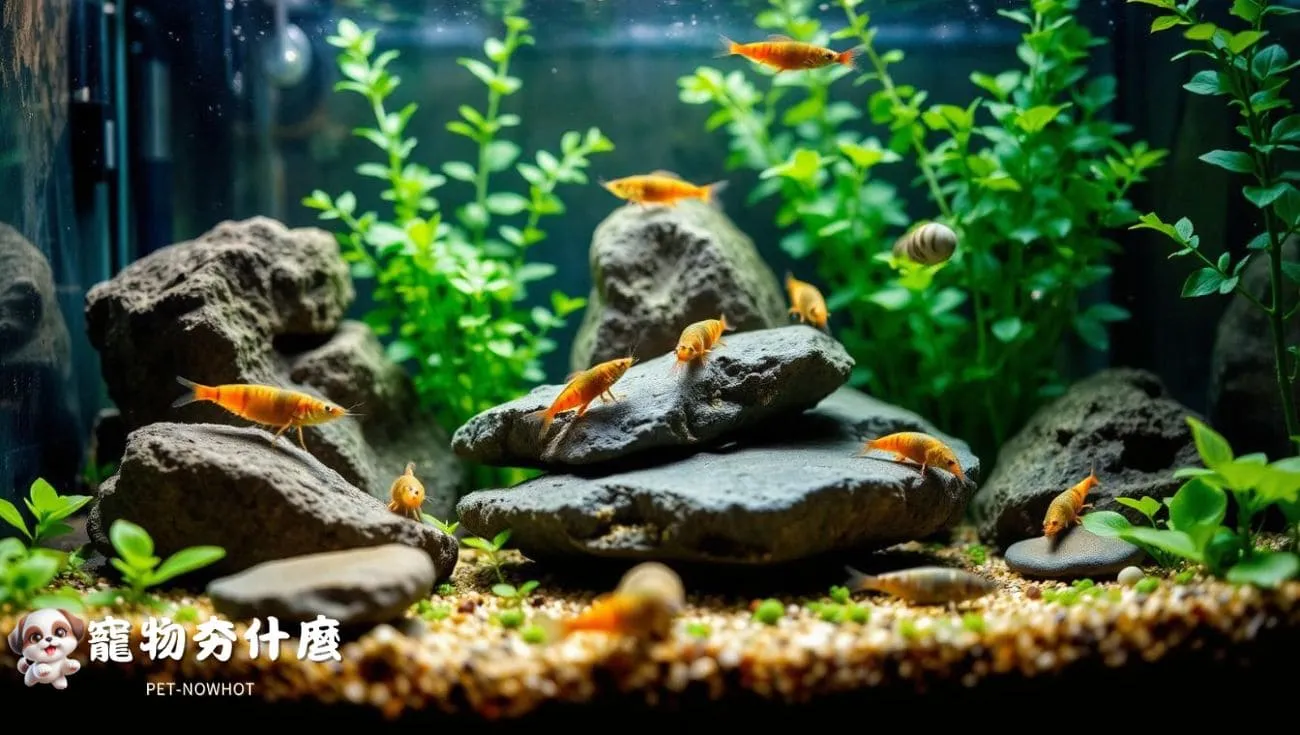 水族缸生態平衡與清道夫畫面