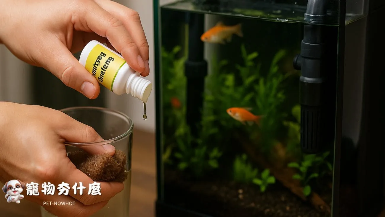 補充硝化菌與濾材維護