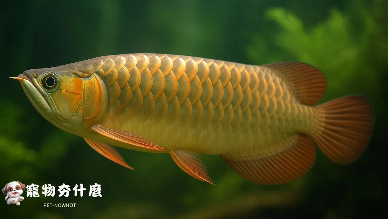 亞洲龍魚自然缸體特寫